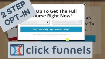 How To Create A 2 Step Opt-In Using ClickFunnels