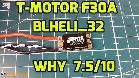 T-Motor F30A ESC  Blheli32 // Review and Noise Testing