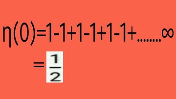 Dirichlet eta function evaluated at 0