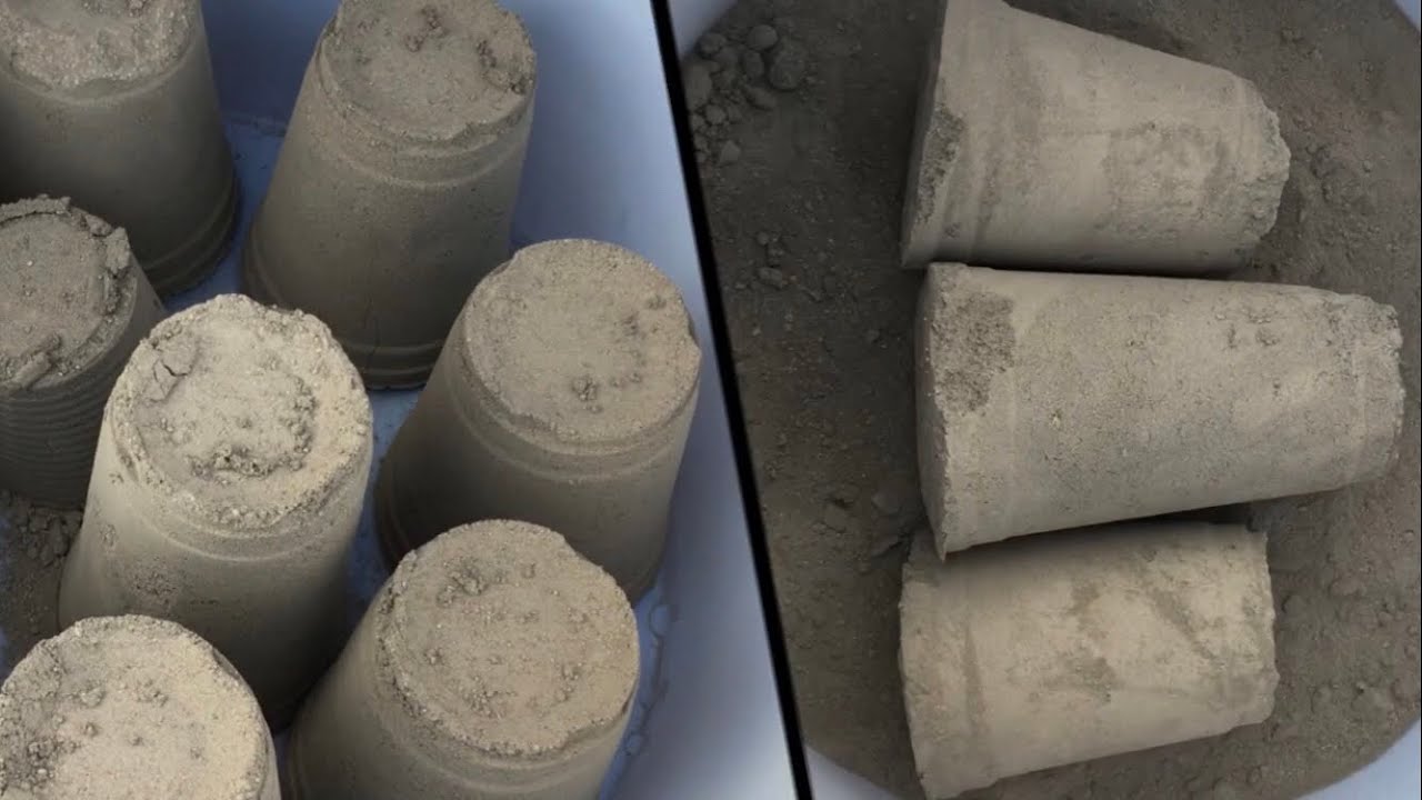 Pure cement glasses dry crumbling ASMR ♥️ oddly satisfying 💯 like, share & SUBSCRIBE @asmrmentry 🔔