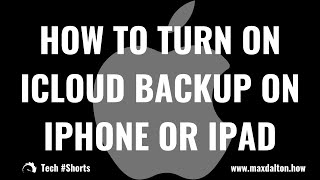 Как включить резервное копирование iCloud на iPhone или iPad: Tech #Shorts screenshot 5