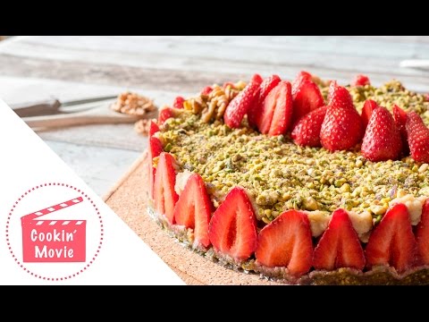 gâteau-fraisier-vegan-►-dessert