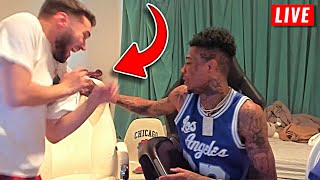 Blueface Slaps Adin Ross After He Tries to KISS Him!