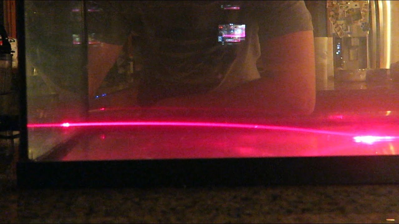 bending of light laser science experiment youtube lights on the neuse