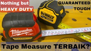 Review Meteran Terbaik DeWaLT VS Milwaukee. Mencari Tape Measure Terbaik