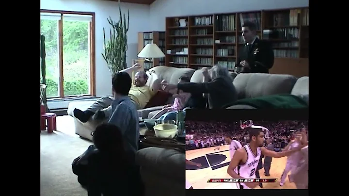 Fan Reactions - Tim Duncan Clutch Three Pointer - Suns Spurs NBA Playoffs 2008