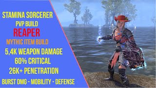 ESO Stamina Sorcerer PVP Build - Reaper - Scribes of Fate ESO Stamina Sorcerer PVP Build - Reaper - Scribes of Fate