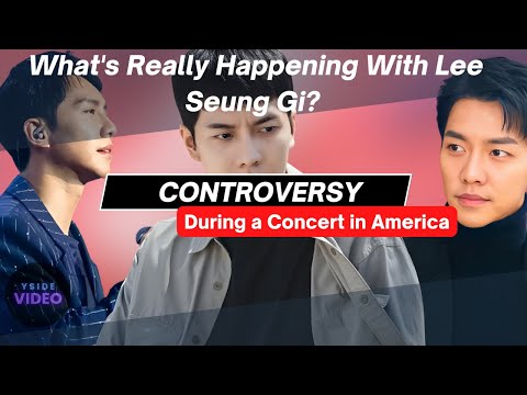 What&#39;s Really Happening with Lee Seung Gi? (CONTROVERSY During a Concert in America)