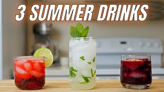 3 Easy Recipes for Summer Cocktails