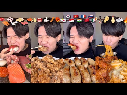 ASMR 悪魔の背徳ジャンクフード爆食い【咀嚼音/Mukbang】ショート動画まとめver.(BGM無)