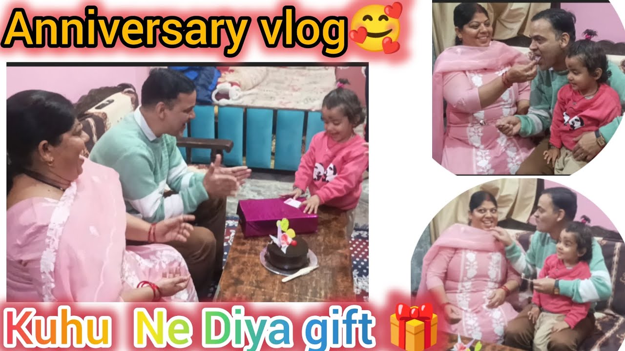 Kuhu Ne Diya gift 🎁 (anniversary vlog) ❤️❤️