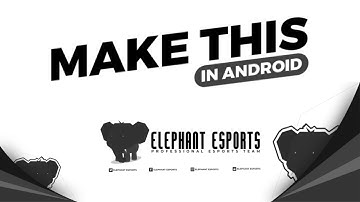 Making Minimal Esports Gaming Header In Android !