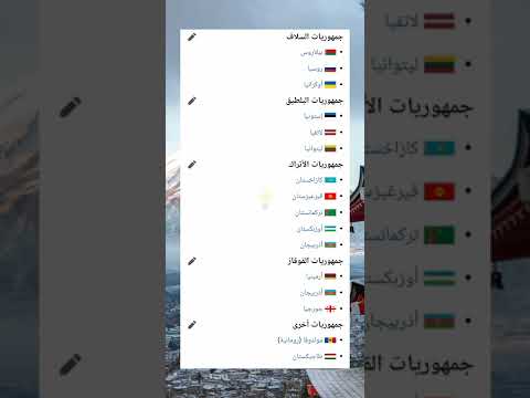 الدول الناتجة عن تفكك الإتحاد السوفيتي