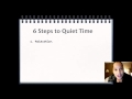 Steps for Quiet Time With God