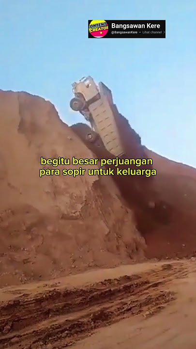 truk terjatuh saat bermuatan #automobile #viralvideo #pejuangrupiah #fyp #truck #shortvideo #oleng