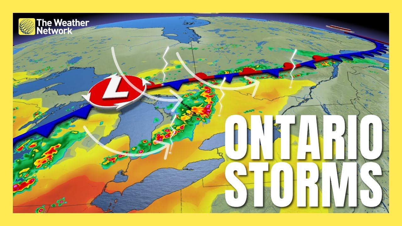 Severe Storm Threat Slides South Across Ontario | #forecast - YouTube
