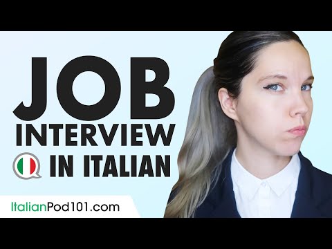 Job Interview Questions & Answers in Italian