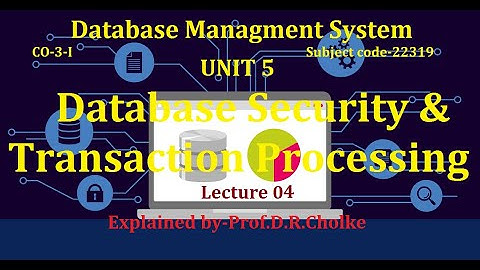 UNIT 5 Database Security & Transaction Processing_04