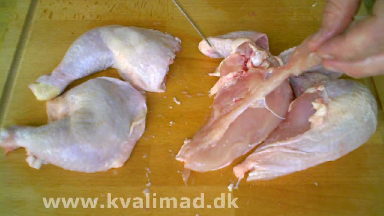 Udskæring af kylling