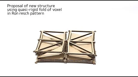 Novel structure using quasirigid folding of voxel ...
