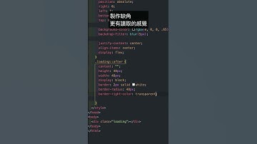 30 秒完成 CSS 的全畫面讀取效果 - #前端 #網頁設計