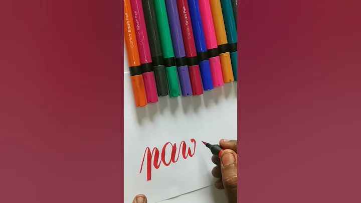 'Pawan' Name brush pen calligraphy handwriting|| #shorts#youtubeshorts#viral @Mast_Facts#brushpen