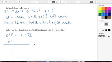 IB Further 4.11 Ex5 Left and Right Cosets