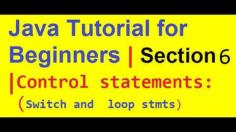 java Control statements:|Switch and  loop stmts)