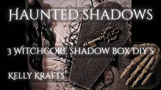Haunted Witchcore Shadow Box DIY 🖤 Coffin Wall Art & Gothic Decor