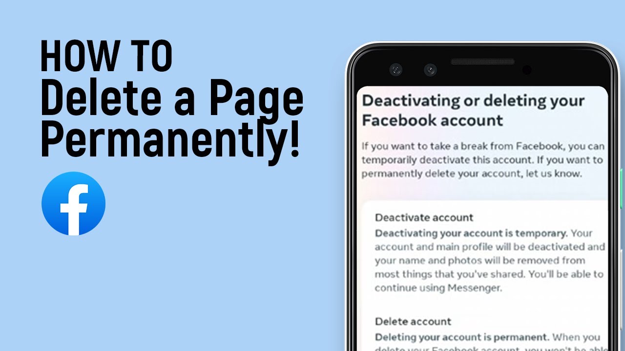 How to Delete a Facebook Page Permanently [easy] - YouTube