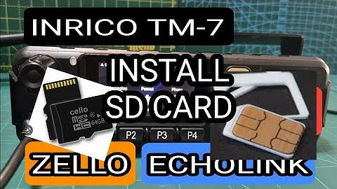 INRICO TM-7 INSTALL, SD CARD (increase storage) Add Sim Card Mobile Data