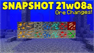 MINECRAFT 1.17 ORES CHANGED? | SNAPSHOT 21W08A (New Ore Textures)