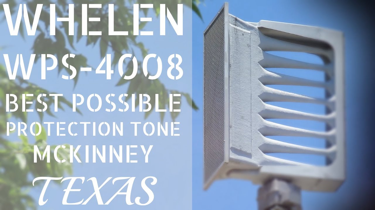 Whelen WPS-4008 | Siren Test | Best Possible Protection | McKinney, TX