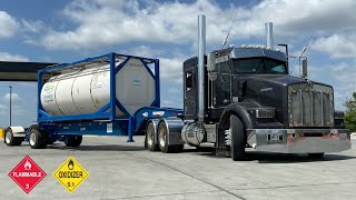 oilfield trucking, hauling iso tank trailers to west texas