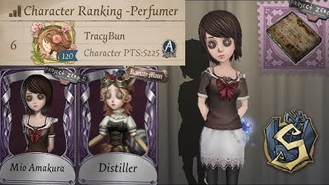 Top Perfumer Rank Kites With Only Crossover Skins! “Distiller” + “Mio Amakura” | Identity V