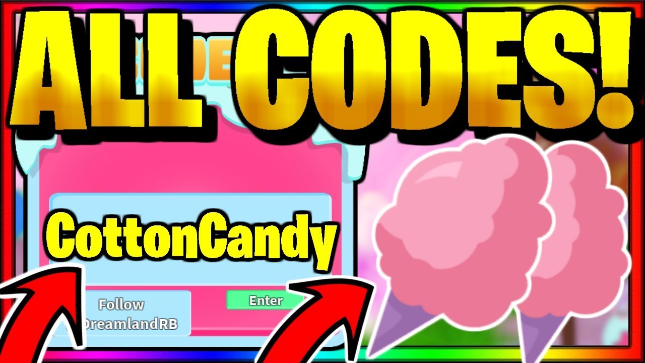  ALL NEW SECRET OP WORKING CODES Roblox Cotton Candy Simulator YouTube