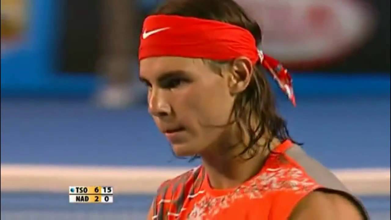 Tsonga crazy drop volleys against Nadal