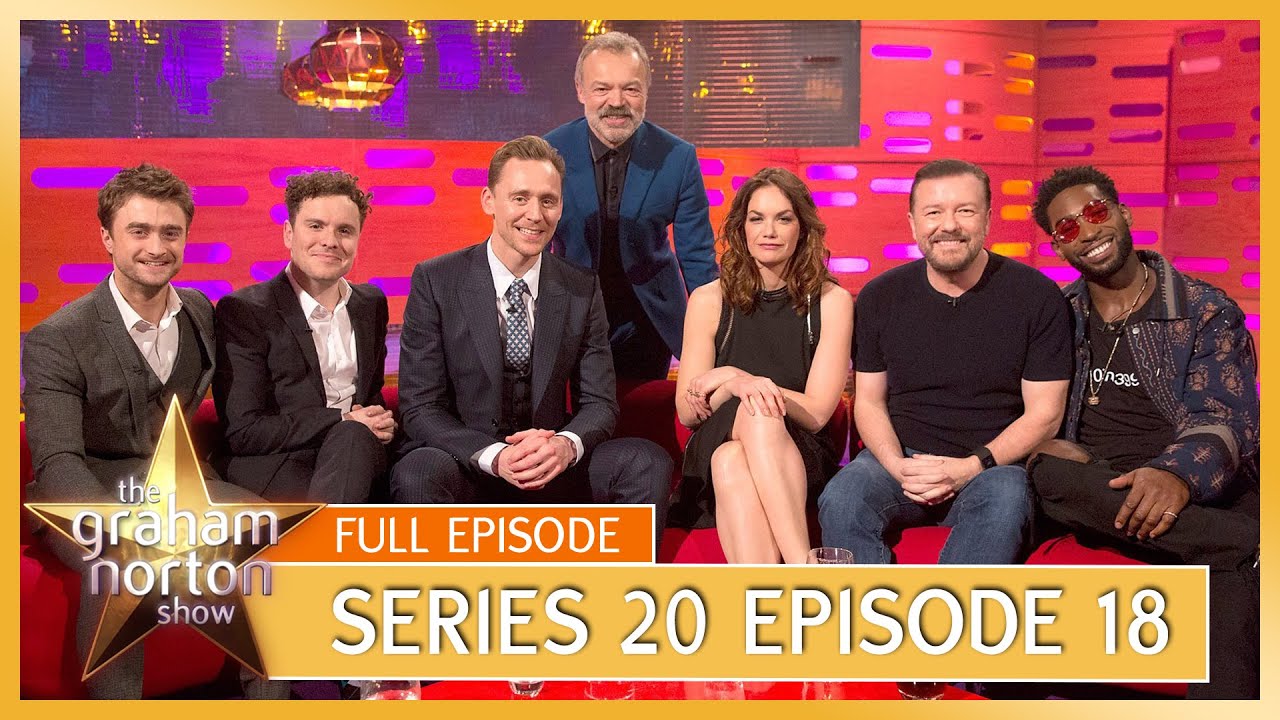 S20 E18 – The Graham Norton Show | Full Episode | Tom Hiddleston, Ricky Gervais, Daniel Radcliffe