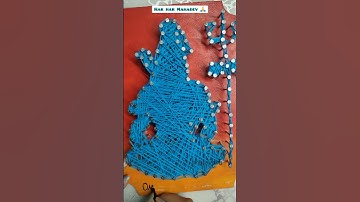 Wall decor शिवा string art! 🙏#shorts #youtubeshorts  #art #shiv #sawan #stringart #viral