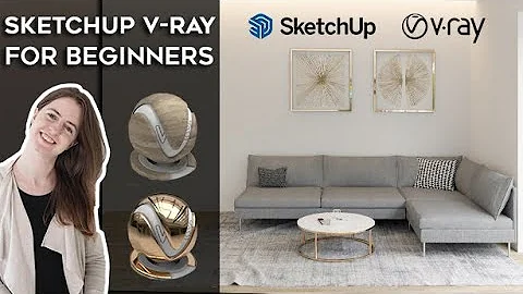 SketchUp V-Ray Tutorial for Beginners. Create Living Room Visualization. Step by step explanation.