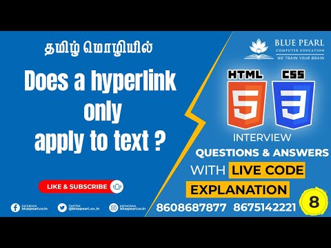 Does a hyperlink apply to text only? Is hyperlink is applicable only in text explain? hyperlink HTML