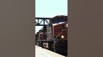 TRAIN SHORTS #00646 / EB BNSF 6357 FULLERTON STATION 7-28-2025 #bnsf #train  #publictransport