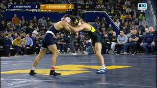 Aaron Nagao(PSU) vs Dylan Ragusin(MICH) 1/19/24 (Jeff Byers Radio Call)