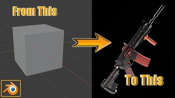 M4A1 Assault Rifle Build - Blender 2.91 - Timelapse |1080p|