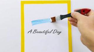 A Beautiful Day Acrylic painting