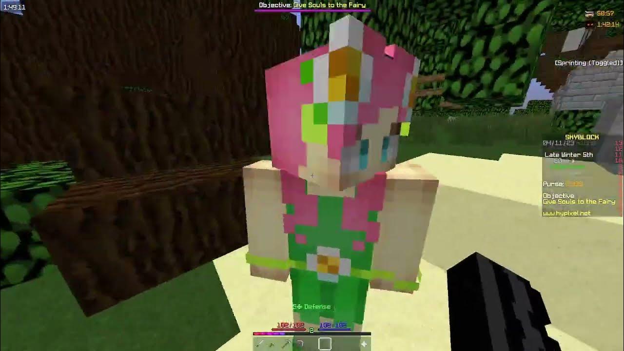 Where to find ( Tia The Fairy) on hypixel Skyblock!!! - YouTube