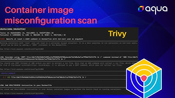 Misconfiguration scans on your container images with Trivy
