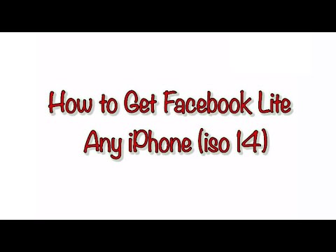 How to Get Facebook Lite iPhone 2020 (ios 14)