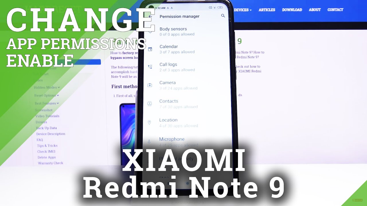 How to Enable App Permissions in XIAOMI Redmi Note 9 Find App