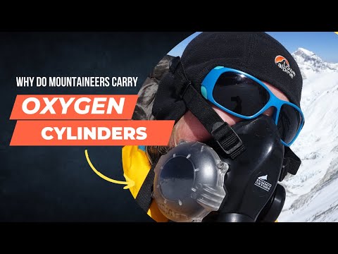 Vídeo: Quem montanhistas carregam cilindros de oxigênio?